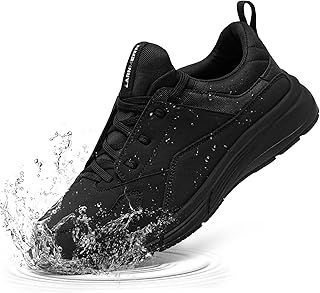 LARNMERN Chef Shoes Men Women Non Slip Kitchen Shoes Mens Waterproof Trainers Shock Absorbing Nurse Walking Food Service Shoes Restaurant Hospital Slip-on