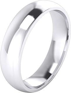 2/3/4/5/6/7/8/9mm Unisex Sterling Silver Super Heavy Court Shape Polished Wedding Ring