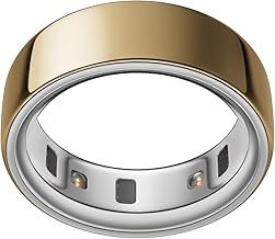 OURA Ring 4 - Gold - Size 7 - Smart Ring | Size First Ring 4 Sizing Kit | Sleep Tracking Wearable - Heart Rate - Fitness Tracker - Up to 8 Days Battery Life