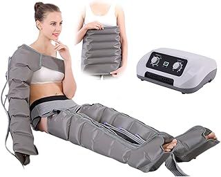 Lymphatic Drainage Massager, Electric Air Compression Massager For Circulation Arm Waist Wraps Foot Ankles Calf Massage Machine Pain Relax, Timing Func(Color:Arm+Legs+Waist)