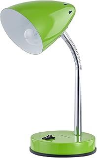 Coloured Adjustable Desk Lamp, Metal, 40 W, Green