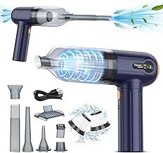 Handheld Car Vacuum Cleaner, 15000Pa Powerful Vacuum Cleaner Cordless, 3 in 1 Lightweight Vacuum & Blower Dust Buster, LED Display, USB Rechargeable Mini Cleaner for Car, Home and Pet Hair Cleaning