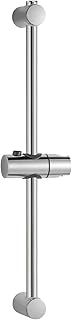 OFFO Shower Riser Rail, 70cm Wall Mounted Shower Slider Rail with Adjustable Shower Head Holder Bar for Bathroom, Rail Face Polishing