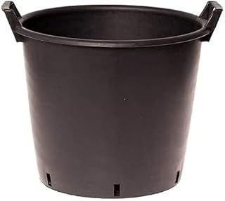 Muddy Hands Heavy Duty Large Plastic Plant Pot with Handles Outdoor Garden Vegetable Salad Flower Tree Planter Container (1, 30 Litre)