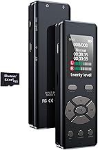 64GB Digital Voice Recorder Device 1536kbps HD Voice Activated Recorder with Playback - DISTANCEE 4800 Hours Audio Recording Device with Noise Reduction Dictaphone Voice Recorder with MP3 Player