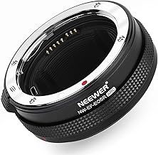 NEEWER EF to RF Mounting Adapter Auto Focus Lens Mount Adapter with Control Ring Compatible with Canon EF/EF-S Lens EOS R Ra RP R6 R5 R3 R7 R10 R8 R50 Camera, Max 2kg, NW-EF -EOSR ARC