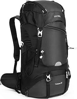 50L Waterproof Hiking Backpack for Men Women, Lightweight Trekking Backpack with Rain Cover, Large Camping Rucksack for Outdoor Sports Travel Hiking Cycling Climbing Mountaineering