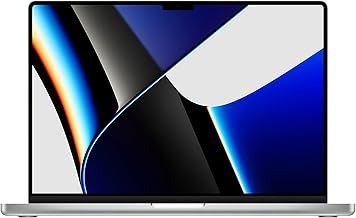 Late 2021 Apple MacBook Pro with Apple M1 Pro chip (16 inch, 16GB RAM, 512GB SSD) Silver (Renewed)
