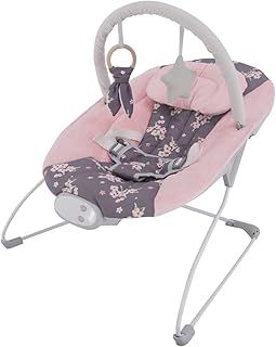 LADIDA Baby Bouncer with Soothing Music and Vibration, Adorable Plum Blossom Design, Suitable for Newborns（148）