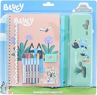 Bluey Bumper Stationery Set | Kids School Supplies & Art Kit | Bluey Gifts & Stationery for Kids