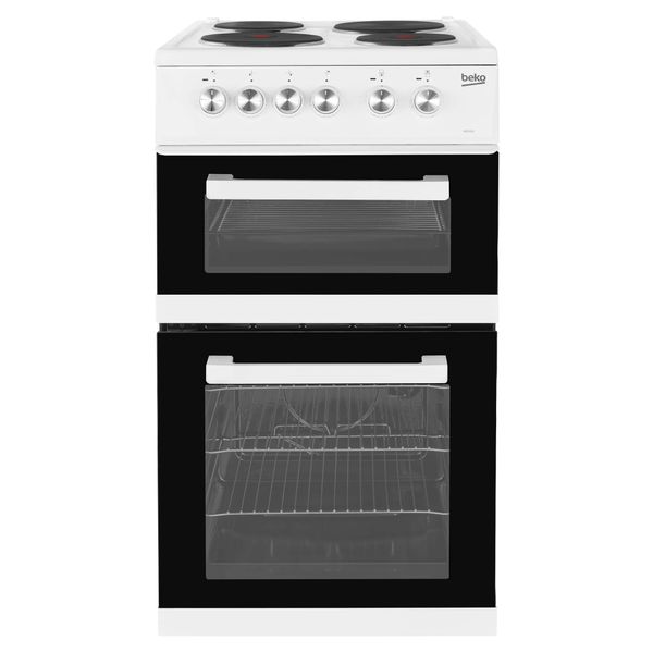 Beko KD531AW 500mm Twin Cavity Electric Cooker Sealed Hob White