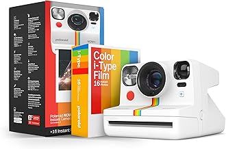 Polaroid Now+ Generation 2 - Camera + Film Bundle (16 Photos Included) - White - Bluetooth Connected App Controlled Instant Film Camera-6437
