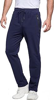 ZOXOZ Mens Tracksuit Slim Fit Bottoms Joggers Elasticated Waist Zip Pockets