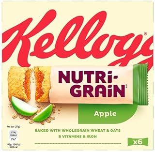 Kellogg's Nutri Grain Fruity Breakfast Bars Apple 6x37g