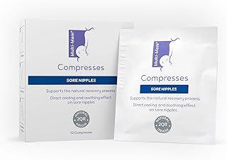Multi-Mam Compresses for Breastfeeding Mothers – Intensive Care and Treatment of Sore and Irritated Nipples - Instant Cooling and Soothing Gel Pad - Essential Aid for Breast-Feeding Mums - Pack of 12