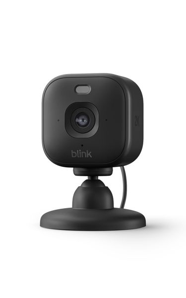 Blink Mini 2K+ (newest gen) Indoor Plug-in Home Security Camera | Pet camera with 2K video resolution | 4x Zoom | Colour night vision | Works with Alexa | 1 camera – Black