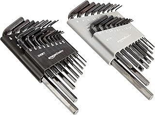 Amazon Basics 36-Piece Allen Wrench/Hex Key Set - Inch/SAE and Metric