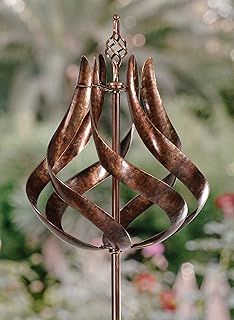 Roseland wind sculpture spinner burnished gold. Delivery 1-3 business days.
