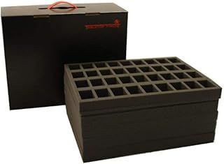 Tabletop Tyrant Defender Figure Case including 5 Infantry Foam Trays (Holds 180 Models)