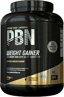 Premium Body Nutrition Weight Gainer 3kg Cookies, New Improved Flavour
