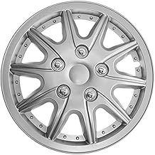 TopTech Revolution 15 Inch Wheel Trim Set Silver Set of 4 Hub Caps Covers
