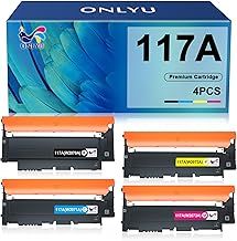 Compatible for HP 117A Toner Cartridges Replacement for HP 117A HP Colour Laser 150nw Toner Cartridges 178nw 178nwg 179fwg 179fnw 150a W2070A W2071A W2072A W2073A (Black Cyan Yellow Magenta)