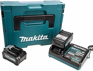 Makita 191K01-6 40V Max Li-ion XGT MKP 4.0 Ah Power Source Kit Complete with 2 x 4.0 ah Batteries and Fast Charger Supplied in a Makpac Case