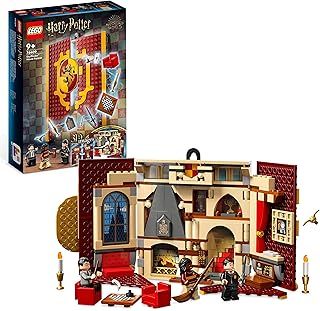 LEGO 76409 Harry Potter Gryffindor House Banner Set, Hogwarts Castle Common Room Toy or Wall Display, Fold Up Travel Toy, Collectible with 3 Minifigures