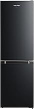 Cookology CFF174BK Static 174 Litre Freestanding Fridge Freezer, Adjustable Temperature Control, Shelves and Legs, Reversible Doors, Efficient LED Light, 4 Star Freezer Rating - in Black
