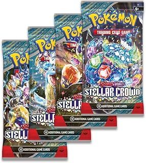 Pokémon Stellar Crown Single Booster Pack – Factory Sealed – 10 Card per Pack