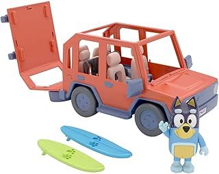 Bluey, 4WD Family Vehicle, with 1 Figure and 2 Surfboards Customizable Car - Adventure Time for Ages 3+