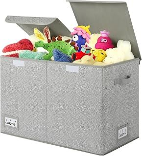 GRANNY SAYS Toy Storage Box, Pack of 1 Large Storage Box, Grey Storage Box, Kids' Toy Chests & Boxes, Foldable Storage Box with Lid, Toy Box Storage for Girls Boys to Organise Bedroom Nursery Playroom