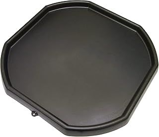1 x Large Black Colour Plastic Mixing Tray Sand Water Play Builder Equipment - Water Game Beach Tuff Tray | Kids Messy Play Tray For Cement Mortar & Sand Plastering 100x100 CM
