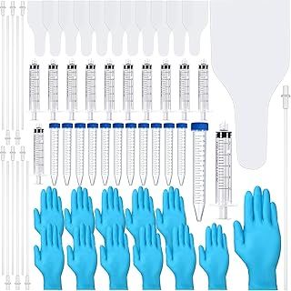 Weewooday 60 Pieces Artificial Insemination Dog Breeding Kit Disposable Canine Artificial Insemination Cones Semen Collection Bag for Dog Pet Breeding