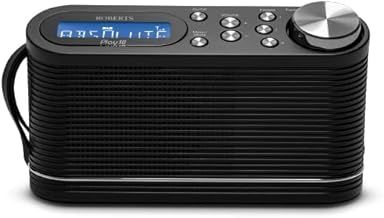 Roberts PLAY10 FM/DAB/DAB+ Digital Portable Radio, Black