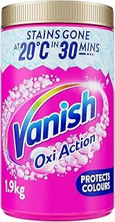 Vanish Gold Oxi Action Chlorine Bleach Free Stain Remover Powder, For Colours, 1.9 kg