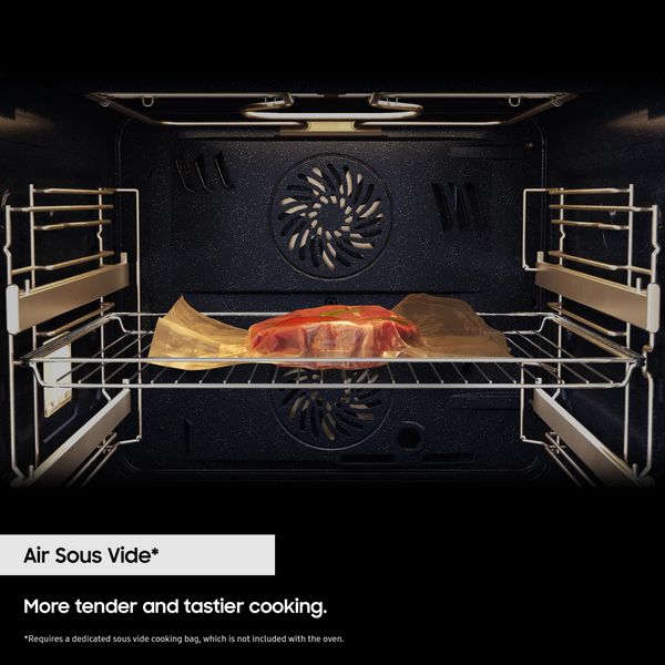 Samsung Series 4 Dual Cook Smart Oven with Pyrolytic Cleaning, Colour: Stainless Steel, NV7B4430ZAS
