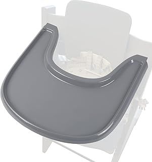 Baby High Chair Tray Compatible with Stokke Tripp Trapp Chair, with Smooth Surface Provides Suction Plates with More Suction Power