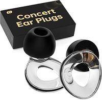 Ear Plugs for Concerts, High Fidelity Hearing Protection for Concerts and Musicians, Reusable Silicone Ear Plugs for Work, Sleep, 30dB Noise Cancelling (Clear)