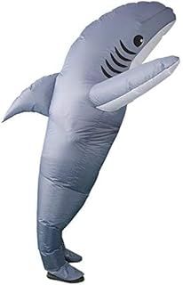 FXICH Inflatable Costume Adult shark costume- Funny Dress Party Costume for Adult Halloween blue