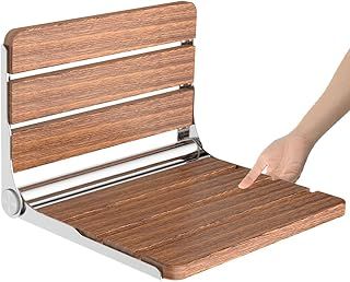 Folding Shower Seat Wall Mounted,Fold Up Shower Stool,Shower Chair Foldable,Fold Down Bathroom Stool for Elderly Disabled Adults