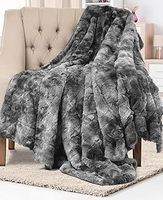 Faux Fur Throw Blanket - Soft, Fluffy, Fuzzy, Plush, Thick Throws