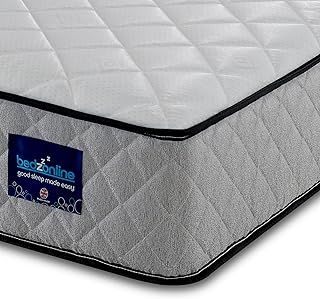 Hybrid Memory Foam & Spring Mattress - 3ft Single | 20cm Thick Hydro Memory Foam & Spring Coil Mattress | Body Support, Spinal Alignment & Pressure Relief | UK Made & Hypoallergenic