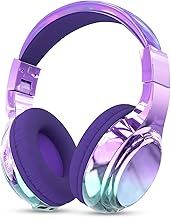 JYPS Kids Headphones Wireless,Metallic Childrens Bluetooth Headphones with Mic,Wireless & Wired Kids Headphones Over Ear for Teenage Girls,Toddler Headphone for iPad/Fire Tablet/School