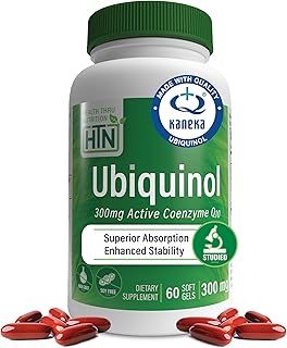 Ubiquinol 300 Milligram 60 Softgels EAF CoQ10 (Enhanced Absorption Formula Coenzyme Q10 as Kaneka Ubiquinol)