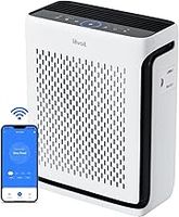 LEVOIT Air Purifiers for Home Large Room Bedroom Up to 1110 Ft² with Air Quality and Light Sensors, Smart WiFi, Washable Filters, H13 True HEPA Filter Removes 99.97% of Allergy, Pet Hair, Vital100S