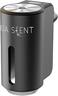 Ida Scent Graphite - Intelligent, Waterless, and Rechargeable Car Aroma Diffuser with Vent Clip and Three Unique Perfume Bottles