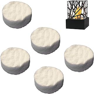 Ceramic Wool for Bio Ethanol Stove, Ceramic Sponge for Bio Ethanol Stove/Bio Ethanol Burner, Indoor Use Gel and Ethanol, 5 Pieces