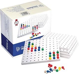 Invicta Educational 147759 Peg Boards and Pegs Set, 1005 Pieces