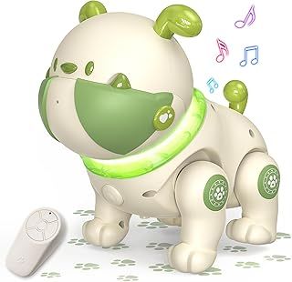 SIMREX Robot Dog Toys for Kids,Remote Control Robot Pet Puppy Dog,RC Robot Dog With Dancing Music Recording Function,Gift for Toddler Boys Girls,Purple